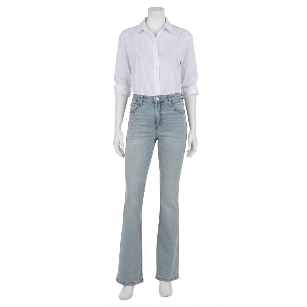 NEW KUT FROM THE KLOTH ana fab ab flare jeans in fun with light base wash